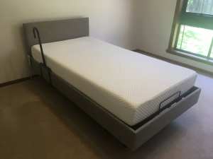 As New King Single Electric Bed with FREE Bed Stick!