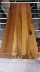 Long wooden cheese board