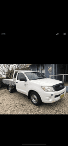 2009 Toyota Hilux Workmate 5 Sp Manual C/chas