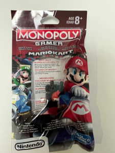 Nintendo Monopoly Gamer Mariokart Figures Each $20 NEW Paacket 