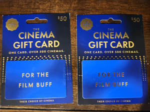 $100 Movie Cinema Gift Card Voucher