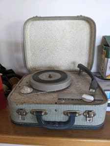 Small retro record player.