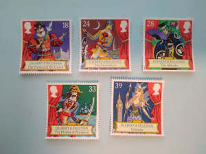Royal Mail 1992 Gilbert & Sullivan stamps.