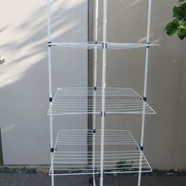 Clothes drying rack on wheels