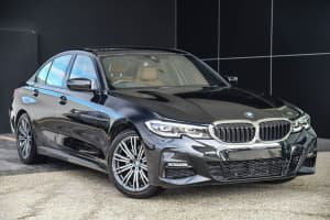2019 BMW 3 Series G20 320i Steptronic M Sport Black/cognac 8 Speed Sports Automatic Sedan
