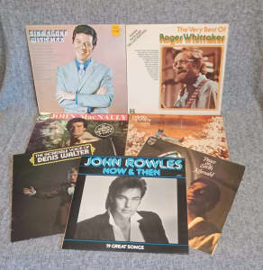 Assortment of 70s & 80s Male Vocalist Vintage Vinyl LPs From $5