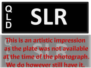 Exclusive SLR Number Plate for Sale - Perfect for Car Enthusiasts!