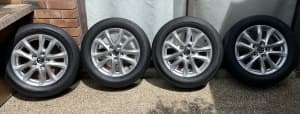 Mazda 3 Genuine 16 inch Alloy wheels & tyres