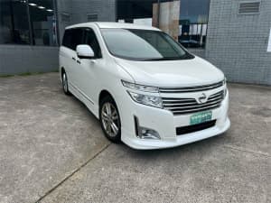 2011 Nissan Elgrand TE52 White Automatic People Mover