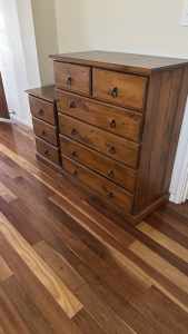 Tallboy Chest of drawers & tall Bedside Cabinet *Can Deliver 4 FREE *