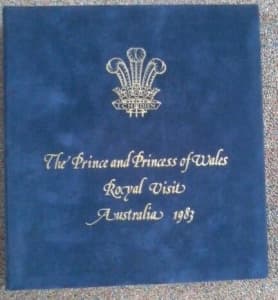 PRINCE & PRINCESS OF WALES ROYAL VISIT 1983 STAMP ALBUM