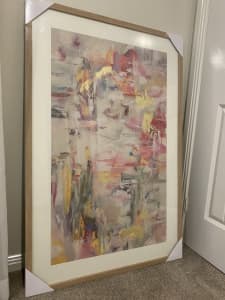 Pastel abstract painting