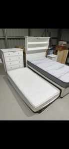 Apple King single suite with trundle, bedside & tall boy