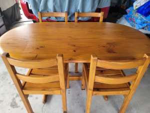 Solid Pine Table and Chairs