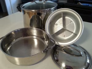 Large Double Boiler Stainless Steel Pots