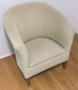 Fabric lounge chair