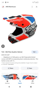 Troy Lee MX helmet