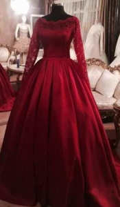 RED BALL GOWN FORMAL DRESS