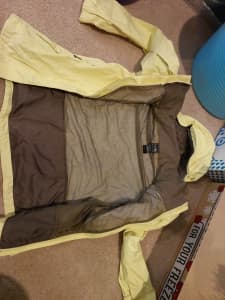 The North Face lovely yellow waterproof jacket- Women's Medium