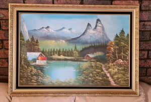 Original Oil Paintings, 2 beautifully framed. $55, $50. 