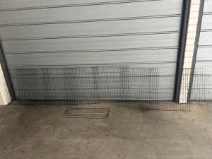Small animal wire barrier , with small entry gate. 63cm High. VGC