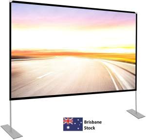 Foldable indoor/outdoor projector screen - 100/120inches