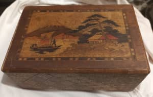 Vintage Japanese puzzle music box