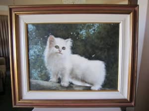 Persian Cat Oil Painting