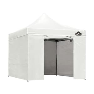 3 x 3 Pop Up Gazebo Hut with Sandbags Canopy Shade Outdoor Camping - White