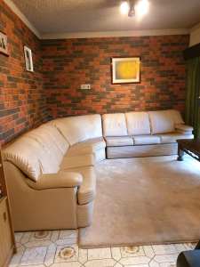 L shape Couch Lounge 7 seater Sofa