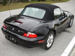 1996-02 BMW Z3   BLACK STAYFAST E-Z ON TOP GREEN TINTED WINDOW