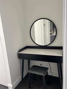 2 DRAWER MAKE UP TABLE WITH CHAIR