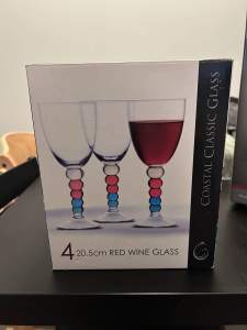 4 x 20.5cm red wine glasses
