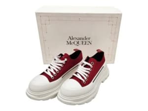 Alexander Mcqueen Tread Lick Low Red Shoes