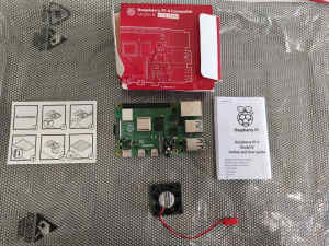 Raspberry Pi 4 Model B 4GB with 32GB MicroSD TF Card and cooling fan