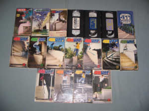 Vintage/1990s 411 Skateboard VHS Video Magazines