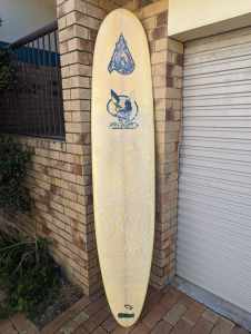 8ft1 Longboard Surfboard - Aussie made.