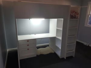 IKEA Loft Bed with Desk