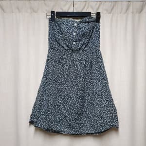 Miss shop strapless floral dress size 8