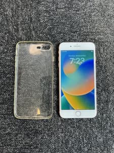 iPhone 8 Plus 64GB White/Gold - with 4 x screen protectors and cover