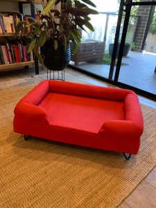 Omlet Dog Bed Red (new, never used)