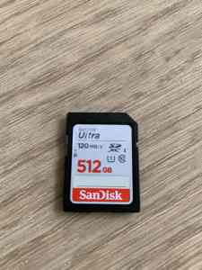 SANDISK ULTRA SD CARD 512GB EXCELLENT CONDITION