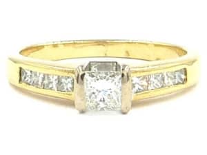 9ct Yellow Gold Ring With Stone Size J (000400268683) 3.99G
