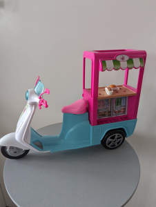 Barbie Bistro Cart 3 Wheel Scooter