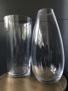 Two Large Glass Vases. Attention Florists