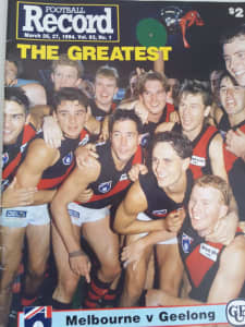 afl football record march 26-27 1994 great condition
