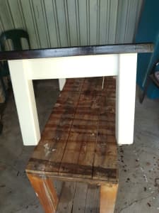 Restored large and small coffee tables