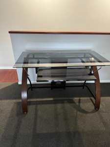 Glass Top Desk 140x60cm - $170 or Make an Offer!