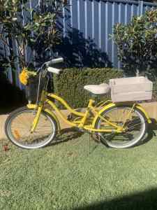 Girls 50cm 16” yellow bike