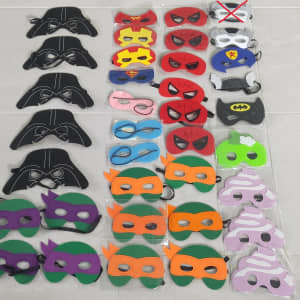 $2 each - Factory Seconds - Kids Superhero Face Masks